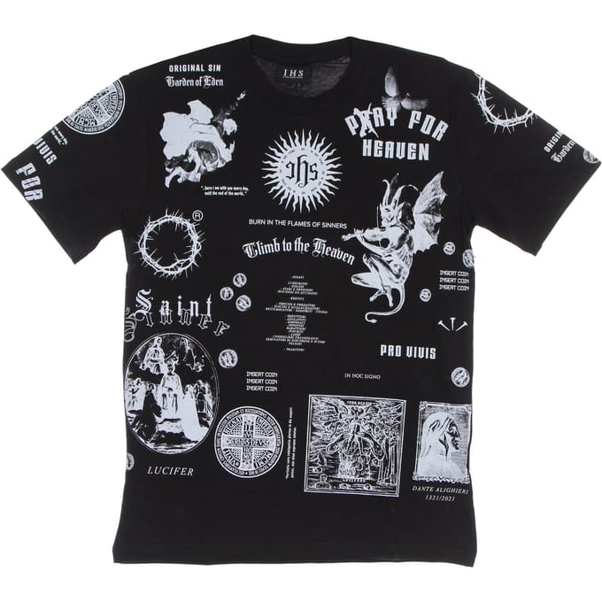 T-shirt Man Solid Manifesto Tee Black