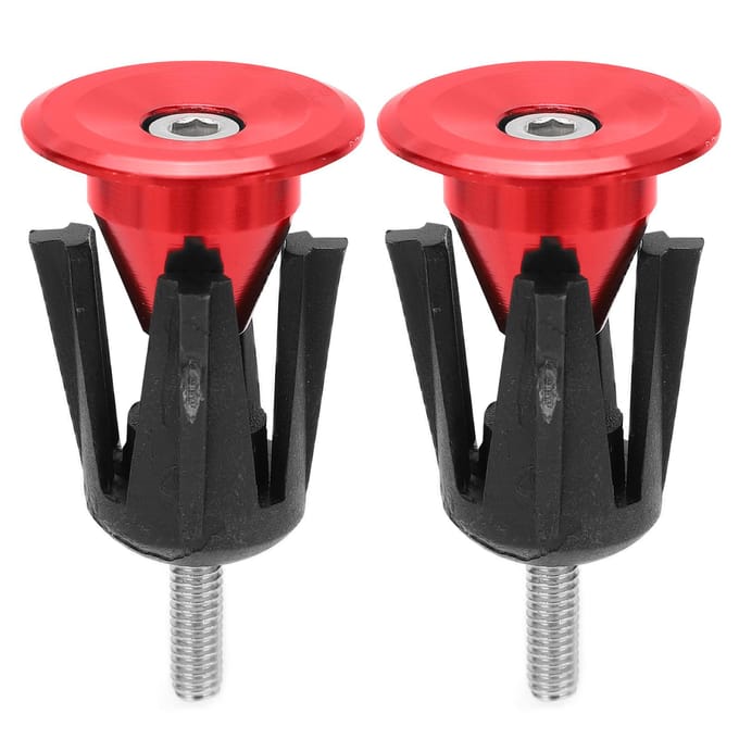 2 STUKS Fiets Stuur Eindkap Fiets Stuur Plug voor Mountainbikes RacefietsenRood