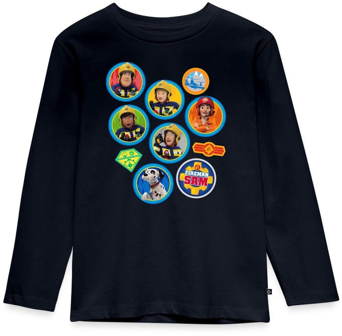 Brandweerman Sam™ Brandweer Team Embleem Ontwerp Premium T-Shirt Kinderen