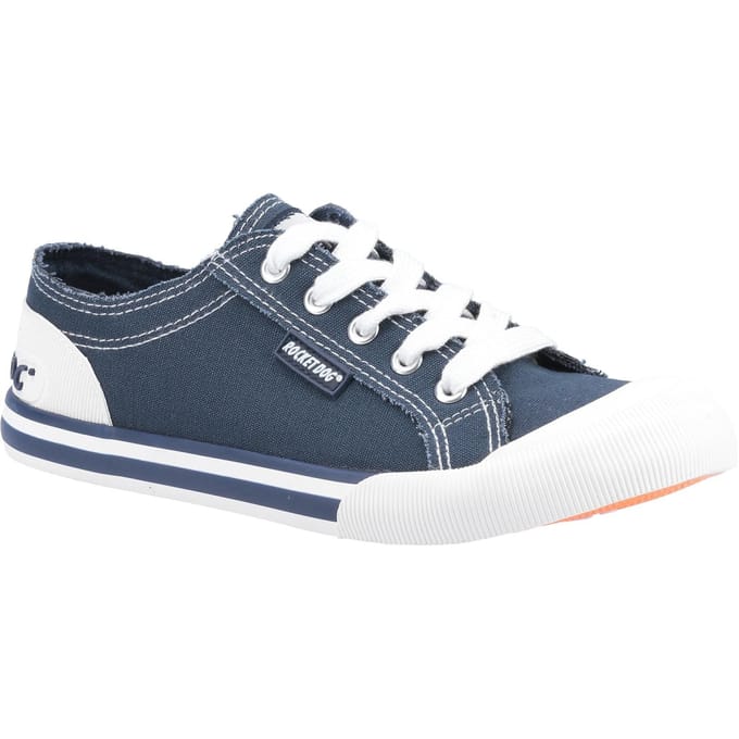 Rocket Dog Dames/Dames Jazzin Schoenen (Marine / Wit)