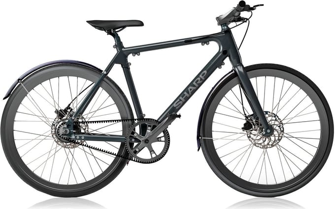 Sharp Milano BK-RS08-EB e-bike 7Ah 1sp naked bike zwart