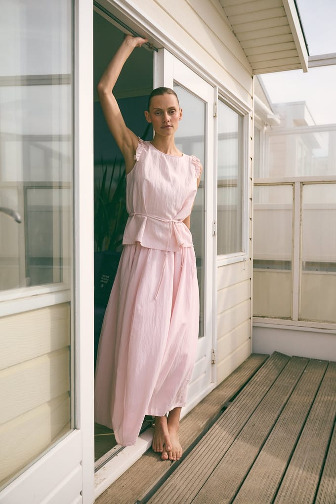 Reiki viscose skirt | Pink - Pink / M