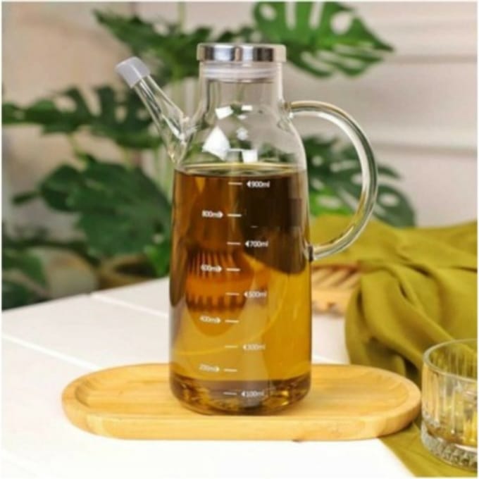 Homestardecoratie - Olie- en Azijnfles - 1000mL