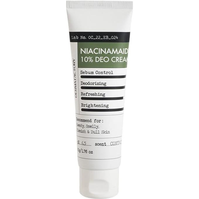 [DERMA FACTORY] Niacinamide 10% Deo Crème 50g white