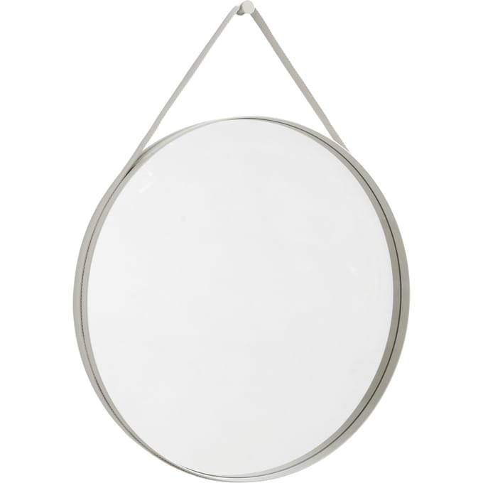 HAY Strap Mirror No 2 - light grey - Ø 70 cm