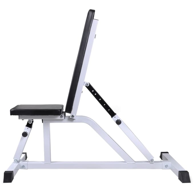 vidaXL - Trainingsbank - met - halterset - 30,5 - kg