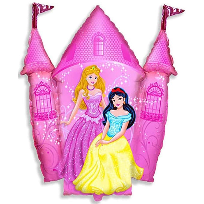 Kleurrijke Prinsessenkasteel Folieballon 61cm