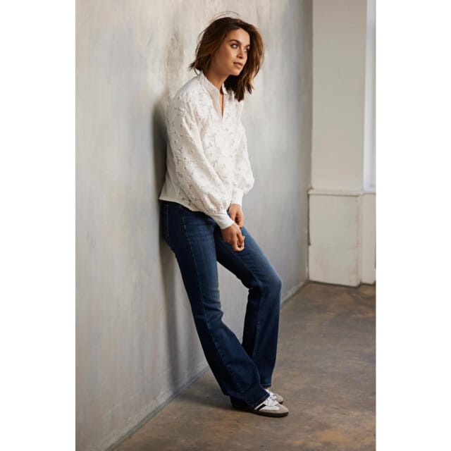 Flared/Bootcut Helena Hart 7620 Broek Flair Demin Blue