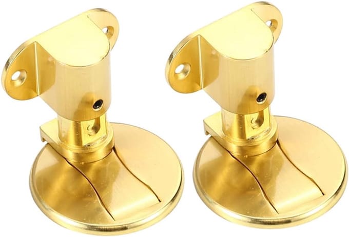 Deurstopper - Magnetische stopper - Muren beschermen - Sterke magneet - 2 stuks - Goud