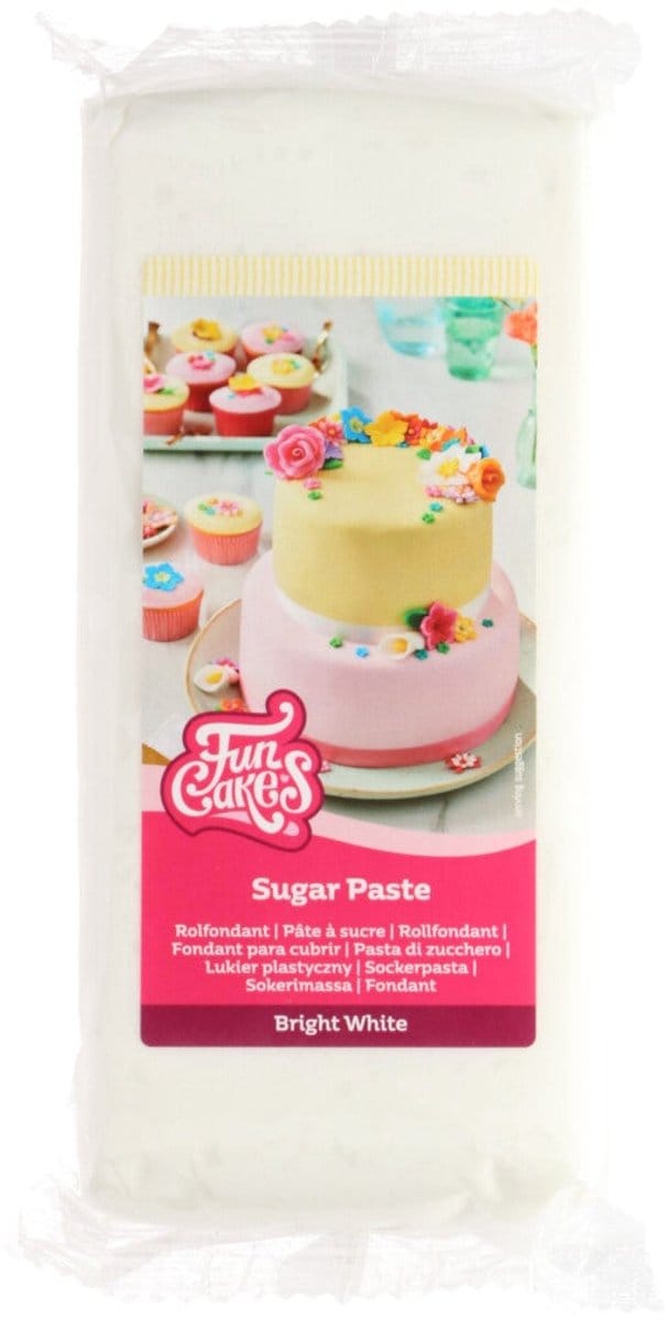 FunCakes Rolfondant - Wit - 1kg - Fondant - Taartdecoratie