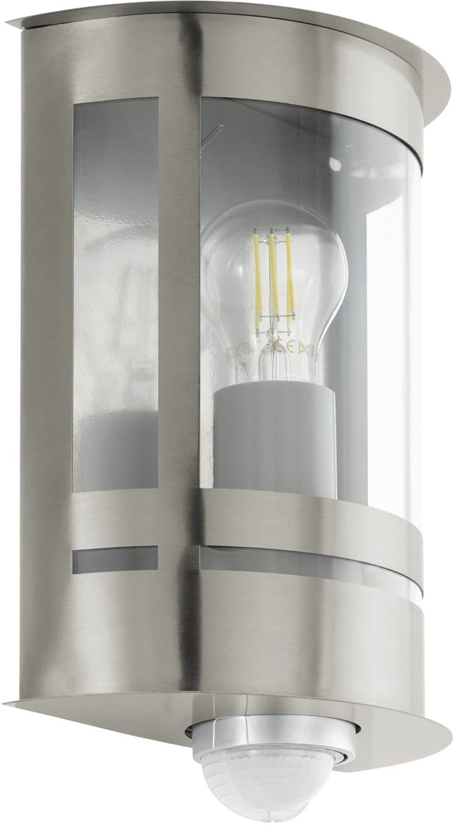 Eglo TRIBANO - Buiten wandlamp met bewegingssensor - Zilvergrijs