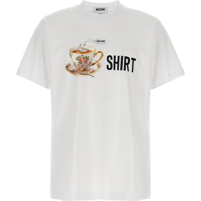 Moschino Witte Katoenen T-Shirt