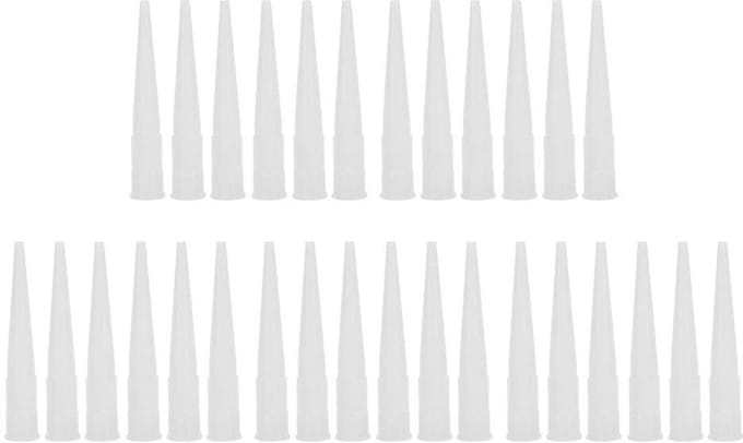 Kitmondstukken Set - Lijm Nozzles - Kit Aanbrengen - Uniforme Vulling - 30 Stuks - Transparant