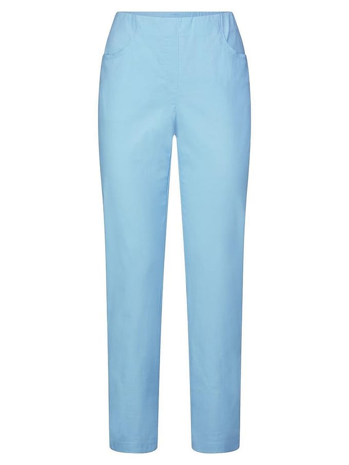 Enkellange Slim Fit-broek Van Peter Hahn blauw