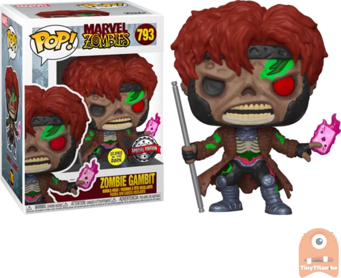 Funko POP! - Marvel Zombies - Gambit nr. 793 - Special Edition glow in the dark