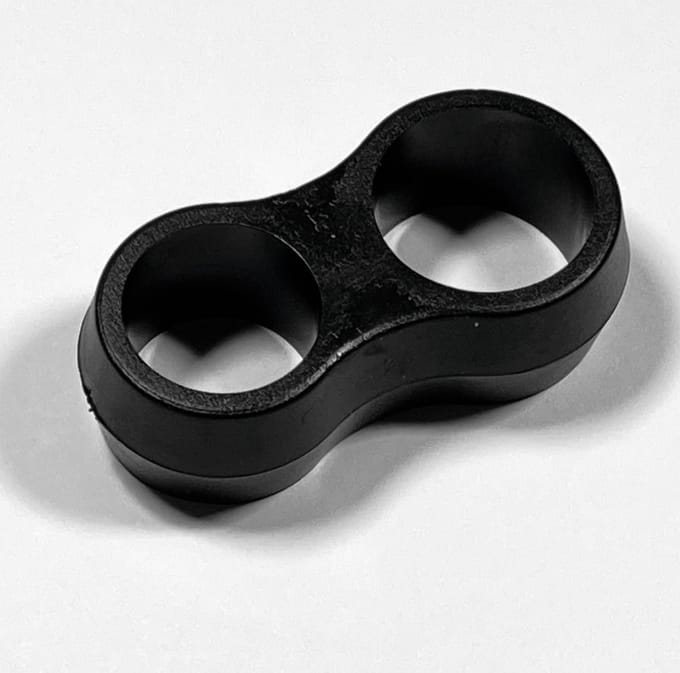 *** Deurklink Buffers [4 stuks] Zwart - Stootdoppen / Muurbeschermers / Deurklinkbescherming / Flexibele Deurstoppers - van Heble® ***