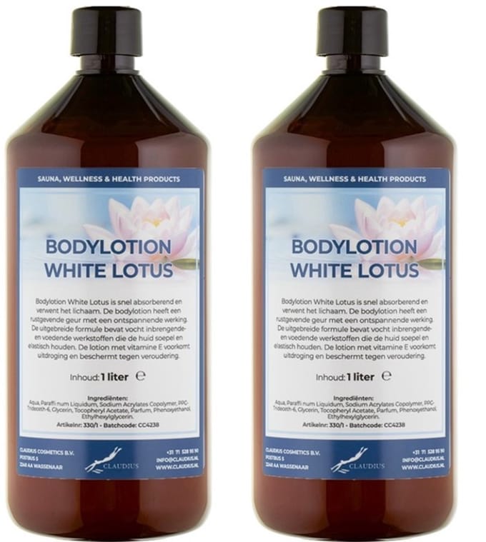 Bodylotion White Lotus 1 Liter - set van 2 stuks