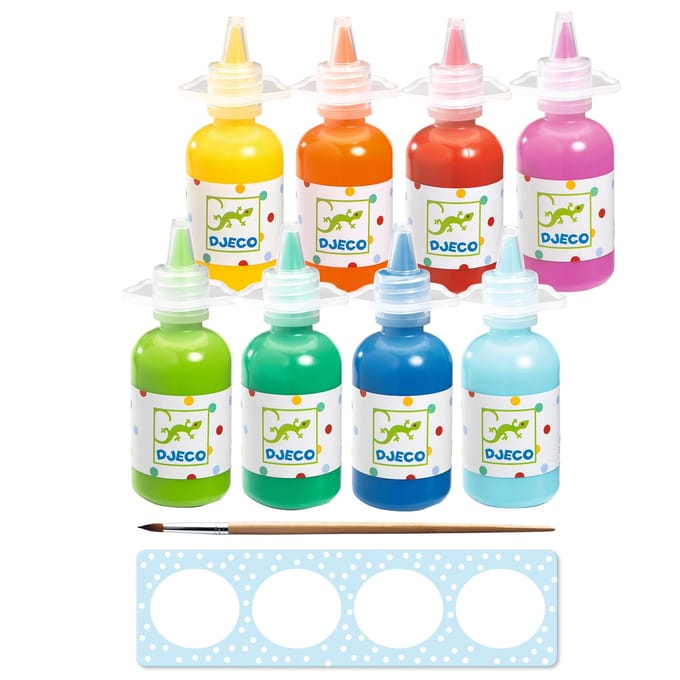 DJECO waterverfpotjes 8 x 30 ml 3 jr+