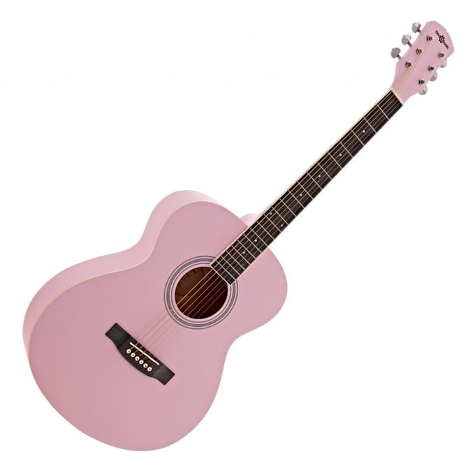 Akoestische Studiegitaar van Gear4music, Roze