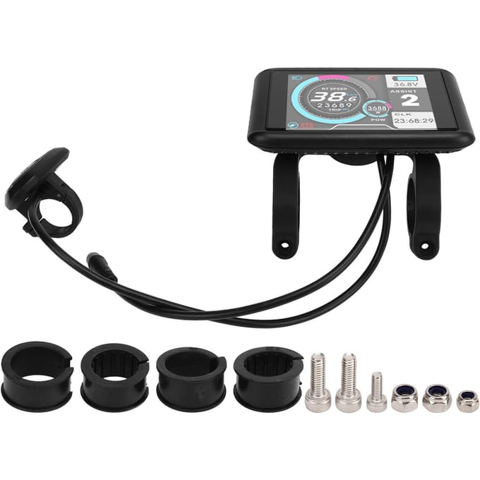 Elektrische Fiets Fiets Paneel UKC1 Kleurendisplay LCD-display voor Elektrische Fiets Scooter met black