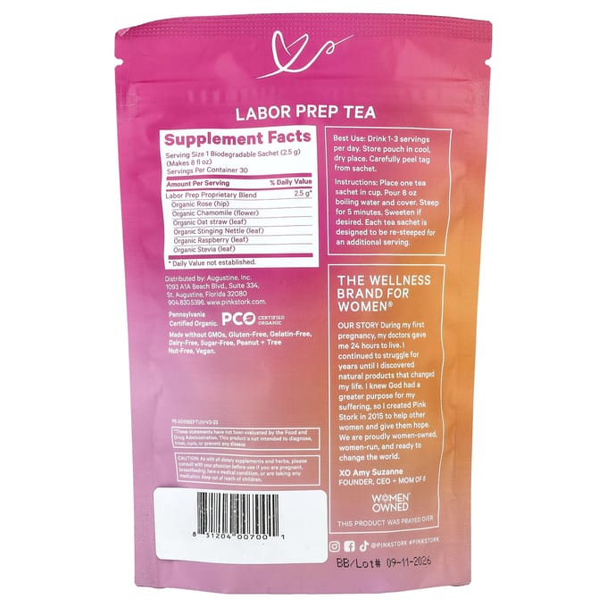 Labo Prep Thee, Zoet Bloemig, 15 Stuks, 37,5G(1.3oz) pink