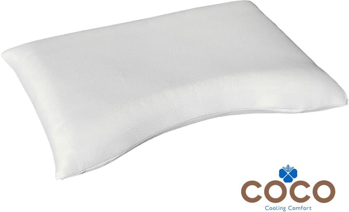 Mahoton Hoofdkussen Coco Outlast 12 cm Medium - met gratis Teddy molton
