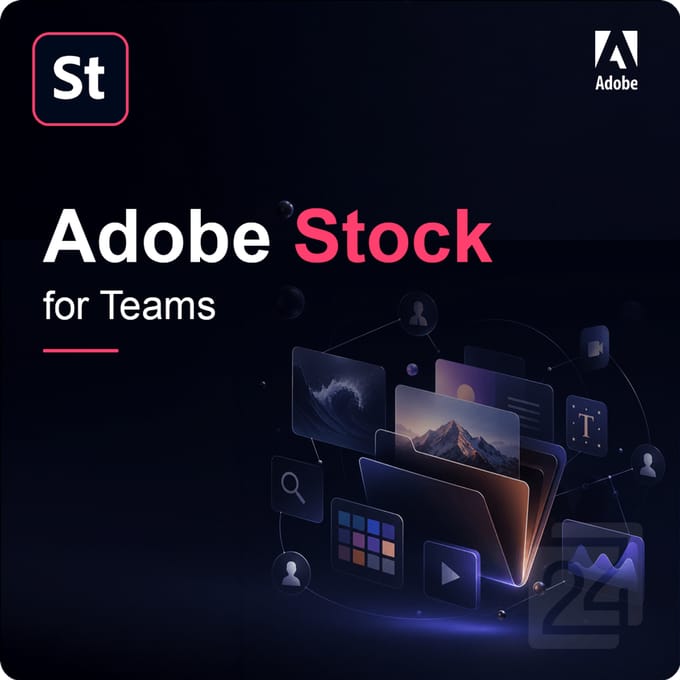 Adobe Stock for Teams 1 - 9 Gebruiker(s) 750 Assets