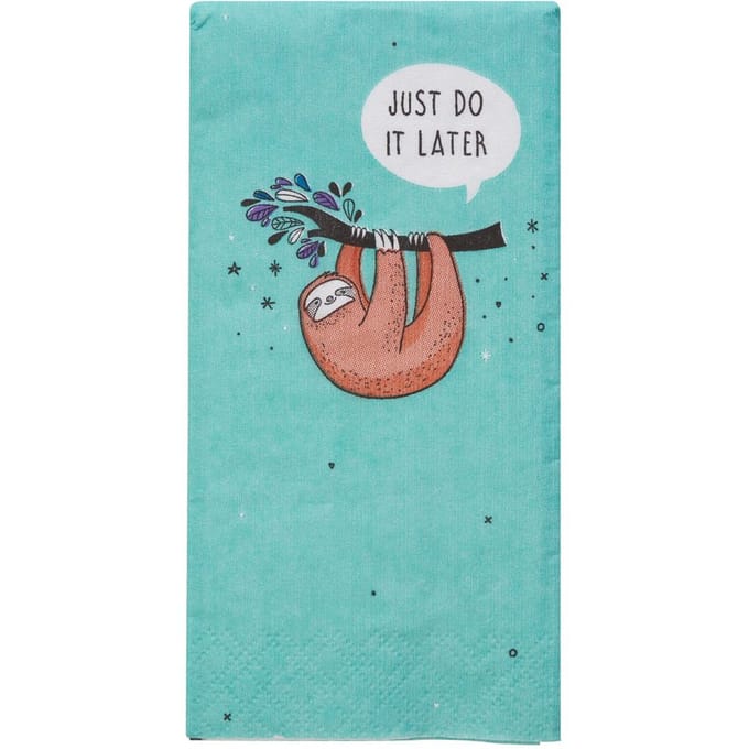 Papieren zakdoeken "Later"