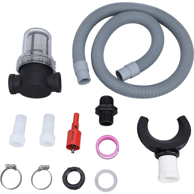 Regenton Aansluitset Dak Regenwateropvanger Regenton Omleider Met Filter Water gray