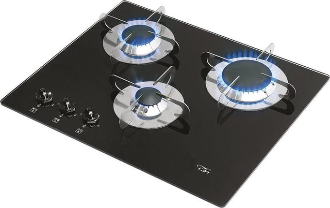 CAN PV1357 gas Kookplaat met 3 Branders inbouw