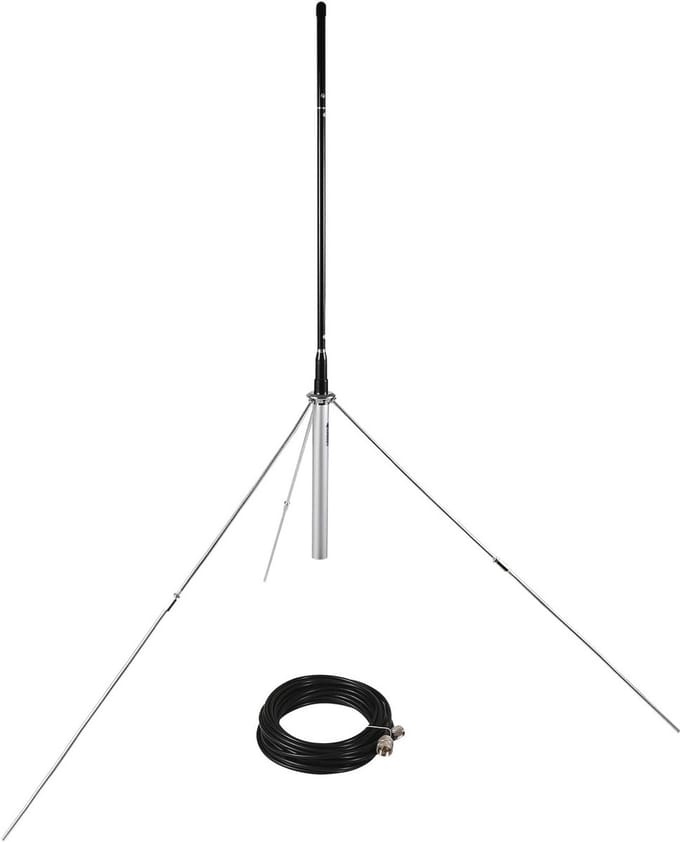 Buiten FM-transmitter Antenne 1/4 Golf Professioneel voor 87-108 MHz met Waterdichte 8 m TNC/BNC Kabel