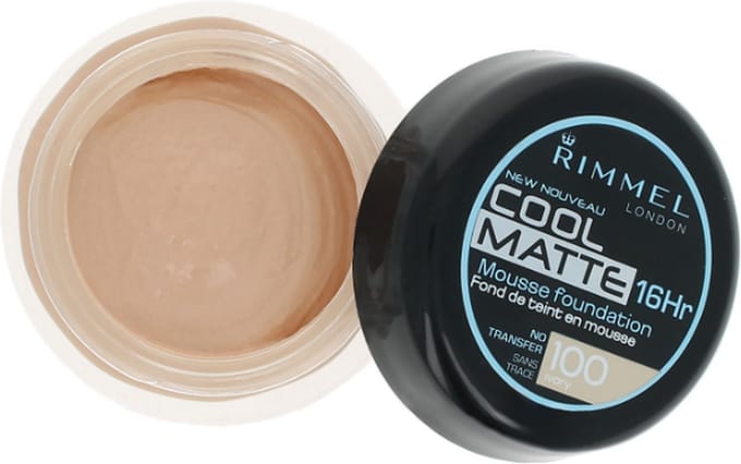 Rimmel Cool Matte Mousse 16HR Foundation - 100 Ivory