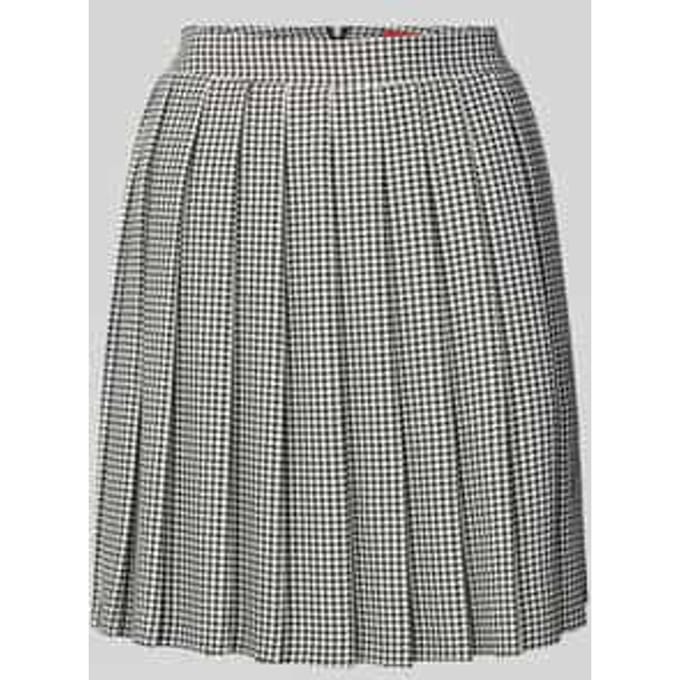 Geplooide minirok met vichy-motief, model 'RABALLI'