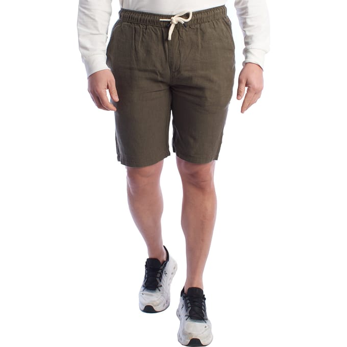Heren Linnen Bermuda Shorts met Touwtjes HS24MBE09