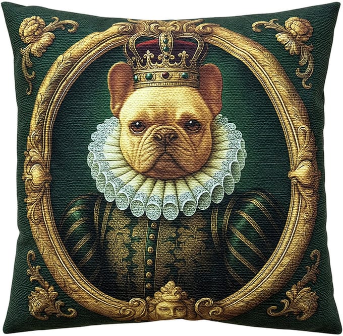 Clayre & Eef Sierkussen 45x45 cm Groen Polyester
