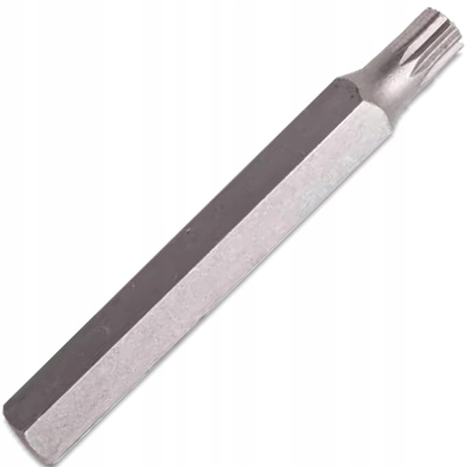 ROCKFORCE SPLINE Bit M14 x 75mm, 10mm Opname, CR-V Staal