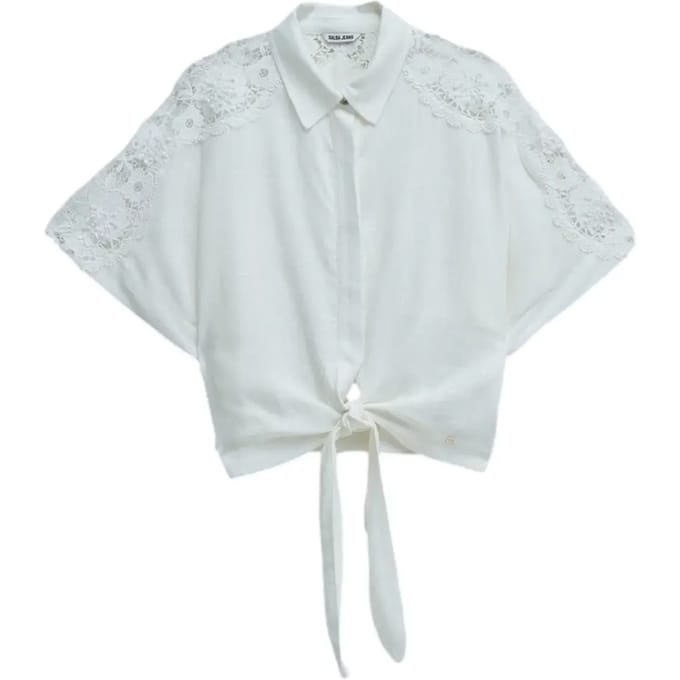Linnen en kant blouse dames Salsa Jeans
