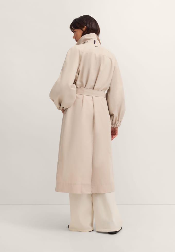 Bugatti Damen Trenchcoat waterafstotend met strikceintuur