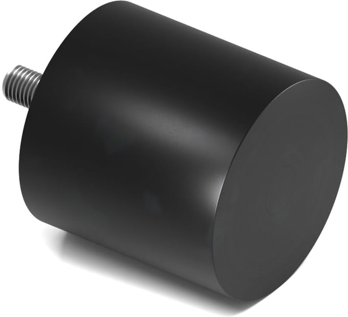 Rubbermagazijn - Trillingsvoet - Type D - 100x100mm - M16 - Per stuk