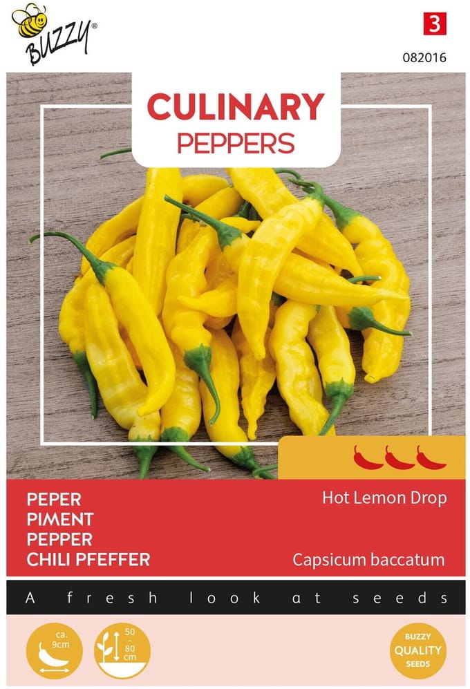 Buzzy Seeds Culinary Peppers Lemon Drop