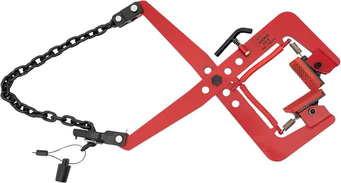 Heftang - Palletklem Steen - Materiaal Optillen - Verstelbare Klem - 33-70 cm - Rood