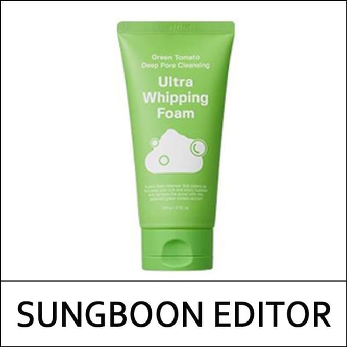 SUNGBOON EDITOR - Green Tomato Deep Pore Cleansing Ultra Whipping Foam - Gezichtsreiniger
