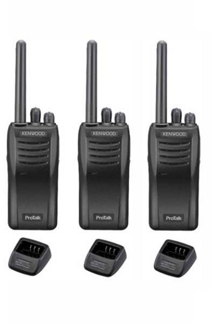 Set van 3 stuks Kenwood TK-3501 PMR446 met tafelladers