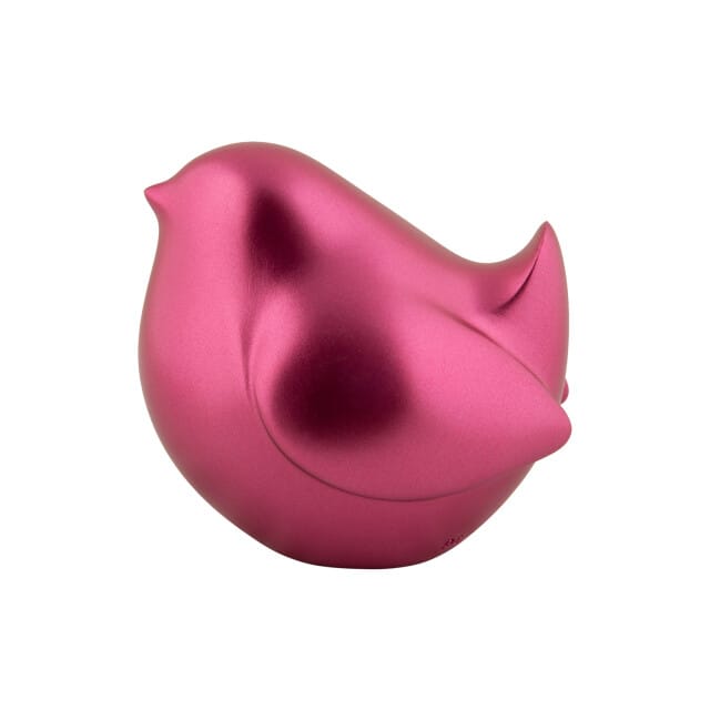 Present Time - Beeld Dikke Vogel - Metallic dark pink