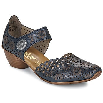 Leren sandalen met hak