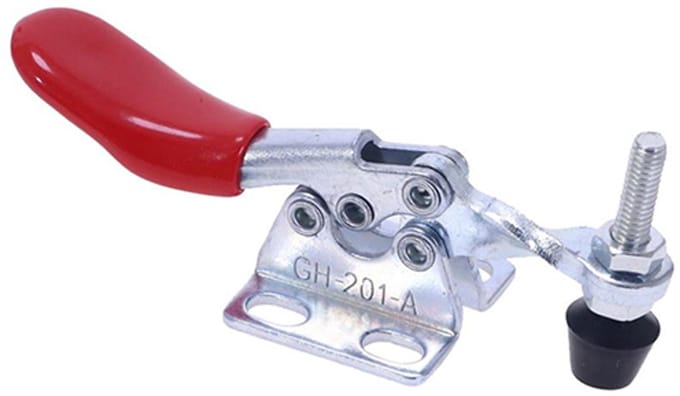 Snelspanklem GH-201-A 27kg cnc Horizontaal Toggle Clamp met Verstelbare Drukbout