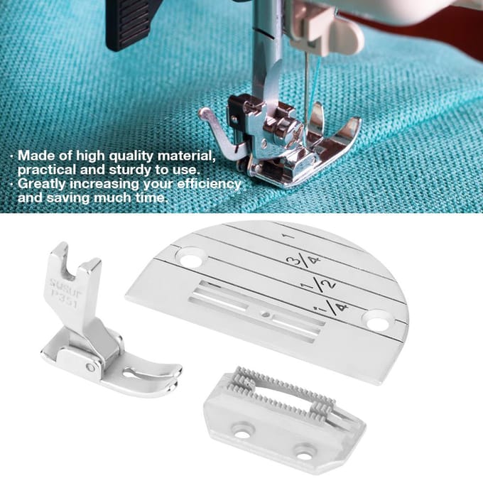 3 STKS Industriële Naaimachine Accessoires Naaldplaat Naaivoet Kit Set white