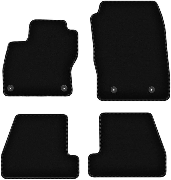 BASIC zwarte veloursmatten voor: Ford Focus MK3 FL sedan, stationwagen, hatchback (2017-2020)