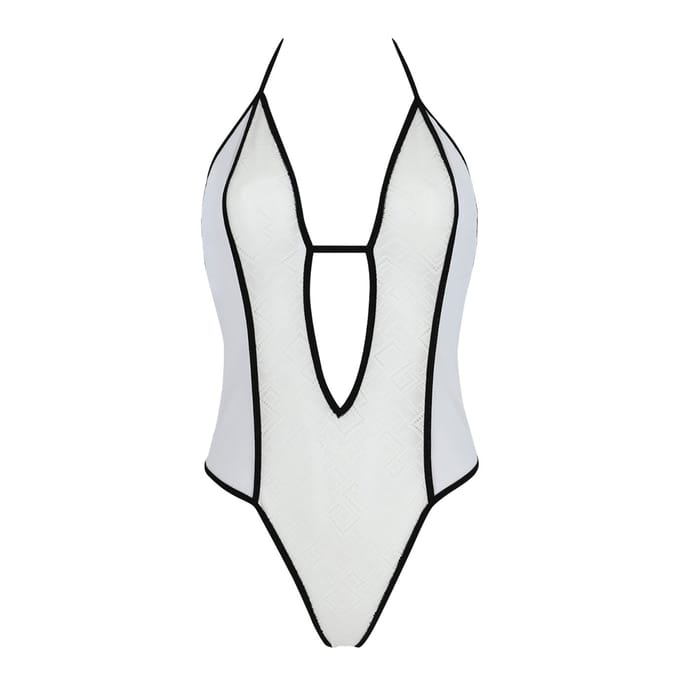 Body Mayennie ecru-zwart S/M