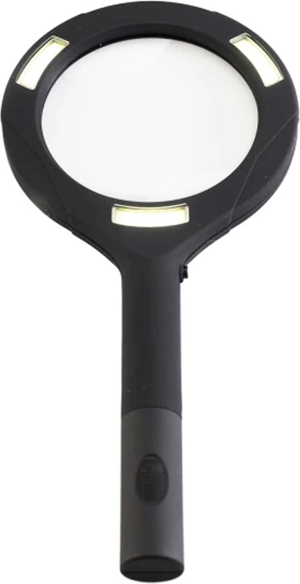 Loep/vergrootglas - met 3 LED lampjes - lees/handwerk loep - leesloupe